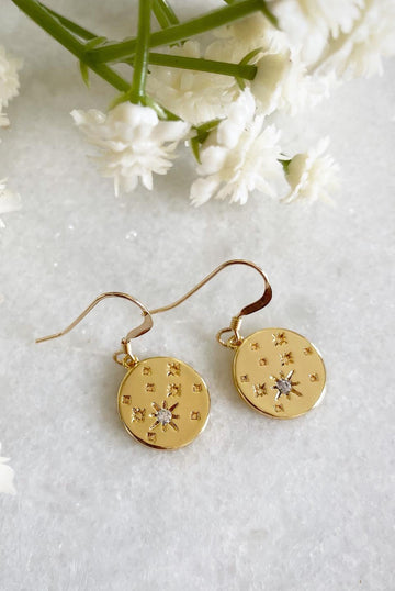 Wisteria London Etoile Cz Star Earrings Wisteria London
